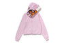 MILO SHARK CROPPED FULL ZIP DOUBLE HOODIE