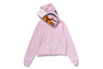 MILO SHARK CROPPED FULL ZIP DOUBLE HOODIE