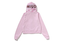 MILO SHARK CROPPED FULL ZIP DOUBLE HOODIE