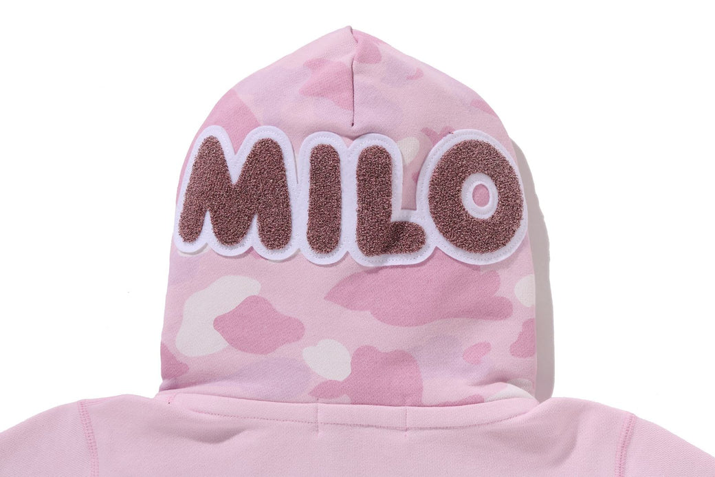 MILO SHARK CROPPED FULL ZIP DOUBLE HOODIE | bape.com