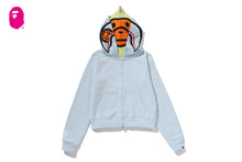 MILO SHARK CROPPED FULL ZIP DOUBLE HOODIE