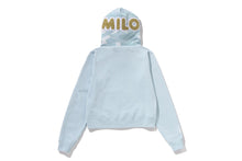 MILO SHARK CROPPED FULL ZIP DOUBLE HOODIE