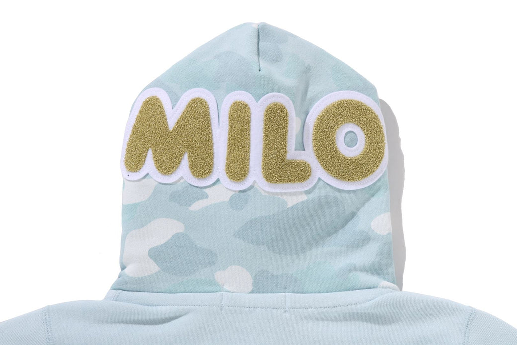 MILO SHARK CROPPED FULL ZIP DOUBLE HOODIE | bape.com MILO SHARK CROPPED FULL ZIP DOUBLE HOODIE | bape.com