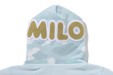MILO SHARK CROPPED FULL ZIP DOUBLE HOODIE