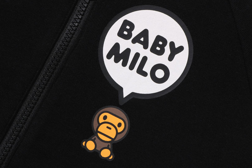 BABY MILO PATTERN REVERSIBLE ZIP HOODIE | bape.com