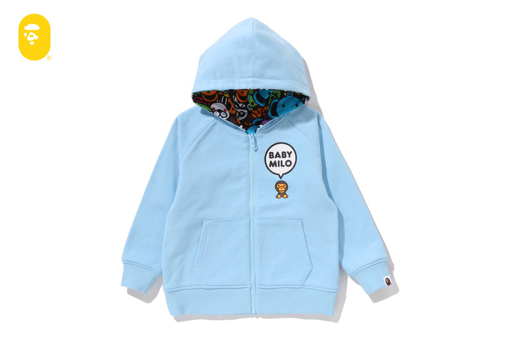 bebemilmil様５点専用ページ BABY MILO PATTERN REVERSIBLE ZIP HOODIE | bape.com