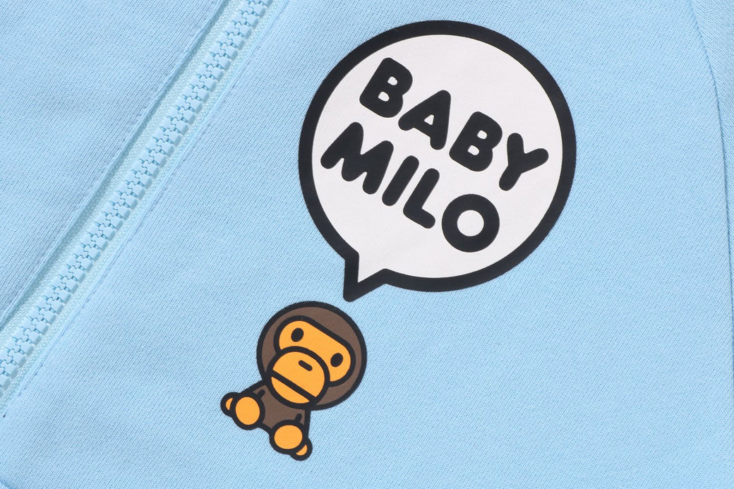 BABY MILO PATTERN REVERSIBLE ZIP HOODIE | bape.com