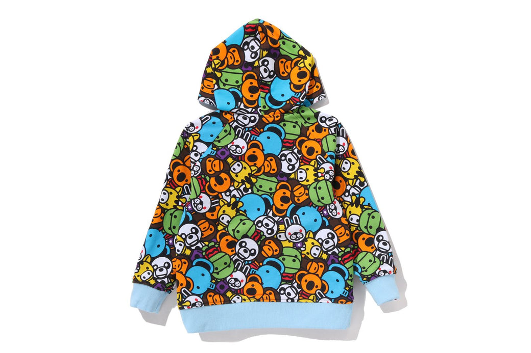 BABY MILO PATTERN REVERSIBLE ZIP HOODIE | bape.com