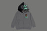 BABY MILO SKULL GLOW IN THE DARK ZIP HOODIE