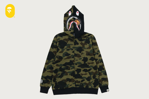 1ST CAMO MILO SHARK ZIP HOODIE