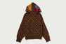 MILOGRAM SWEETS PATTERN SHARK FULL ZIP HOODIE
