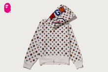 MILOGRAM SWEETS PATTERN SHARK FULL ZIP HOODIE