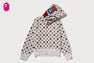MILOGRAM SWEETS PATTERN SHARK FULL ZIP HOODIE