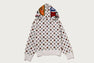 MILOGRAM SWEETS PATTERN SHARK FULL ZIP HOODIE