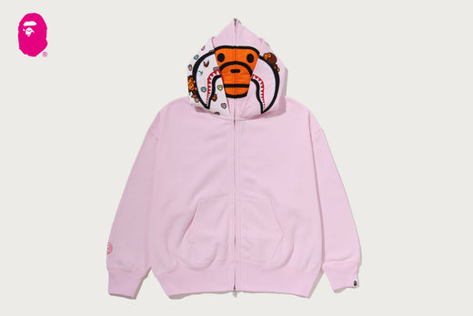 MILO SHARK OVERSIZED FULL ZIP DOUBLE HOODIE