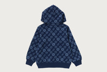 TONAL MILOGRAM BANANA ZIP HOODIE