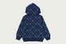 TONAL MILOGRAM BANANA ZIP HOODIE