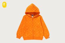 TONAL MILOGRAM BANANA ZIP HOODIE