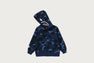 COLOR CAMO MILO SHARK ZIP HOODIE