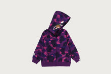COLOR CAMO MILO SHARK ZIP HOODIE