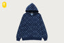 TONAL MILOGRAM BANANA ZIP HOODIE