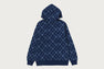 TONAL MILOGRAM BANANA ZIP HOODIE