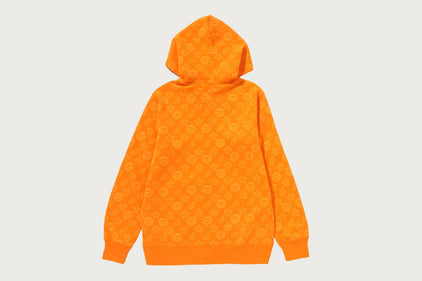 TONAL MILOGRAM BANANA ZIP HOODIE