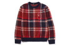 MR.BATHING APE CHECK SWEATER