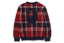 MR.BATHING APE MOHAIR CHECK JACQUARD CARDIGAN