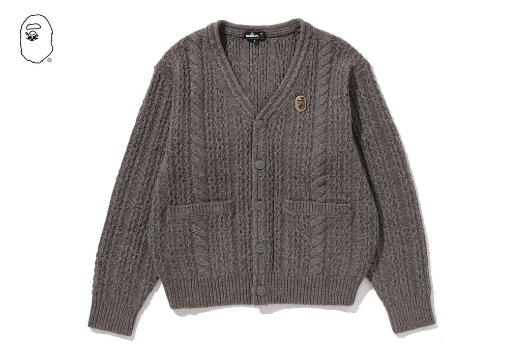 CABLE SWEATER KNIT CARDIGAN | bape.com