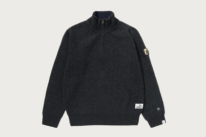 【MR. BATHING APE X NIGEL CABOURN】 HALF ZIP JUMPER