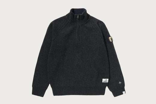 【MR. BATHING APE X NIGEL CABOURN】 HALF ZIP JUMPER