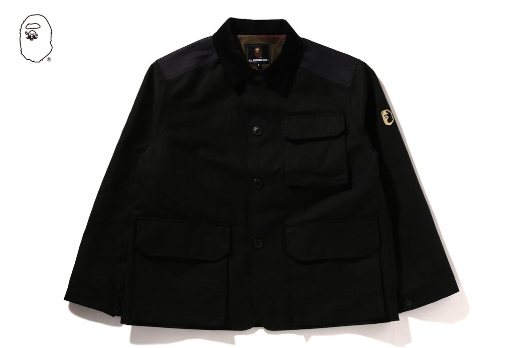 A BATHING APE ハンティングボアジャケット CANVAS HUNTING JACKET | bape.com