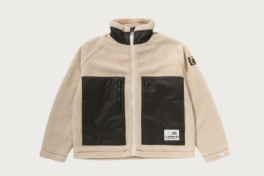 【MR. BATHING APE X NIGEL CABOURN】 ZIP UP FLEECE M