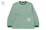 STRIPE LS PRINT TEE