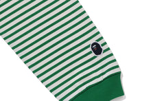 STRIPE LS PRINT TEE