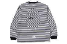 STRIPE LS PRINT TEE