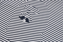 STRIPE LS PRINT TEE