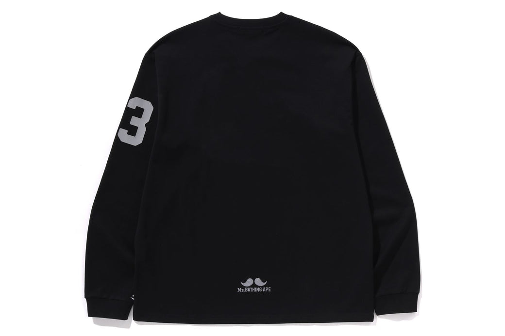 人気【A BATHING APE】LS プリント ロングTシャツ #1/ブラック LS PRINT TEE #1 | bape.com