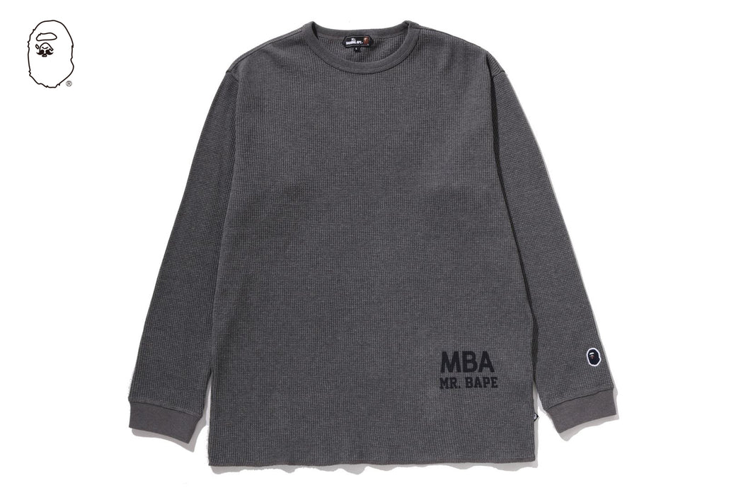 WAFFLE BASIC LS TEE | bape.com