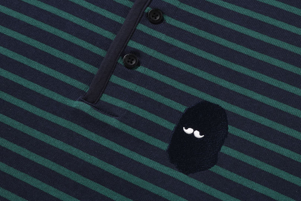 HENRY NECK STRIPE LS TEE | bape.com