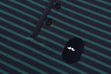 HENRY NECK STRIPE LS TEE