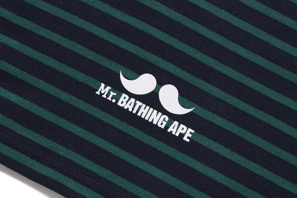 HENRY NECK STRIPE LS TEE | bape.com