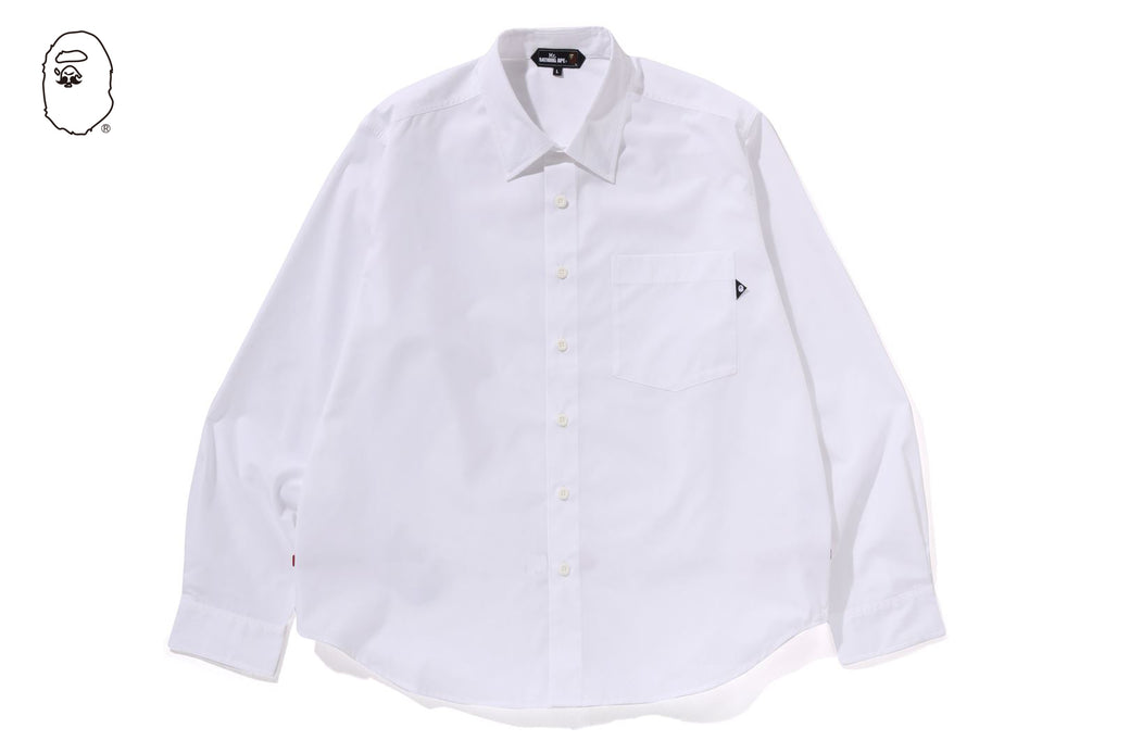 bathing ape dress shirt Aape By *a Buttoned Logo-patch Men Made of thin AAPE by A Bathing Ape