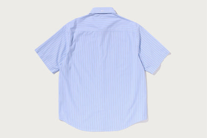 MULTI STRIPES COTTON POPLIN SS SHIRT