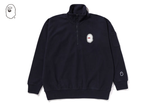【BAPE】HALF ZIP PULL OVER SWEAT SHIRT #1 要在庫確認 HALF ZIP PULL OVER SWEAT SHIRT #1 | bape.com