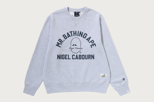 【MR. BATHING APE X NIGEL CABOURN】 CREW NECK SWEAT SHIRT