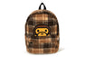 BABY MILO FAUX FUR CHECK MEDIUM BACKPACK