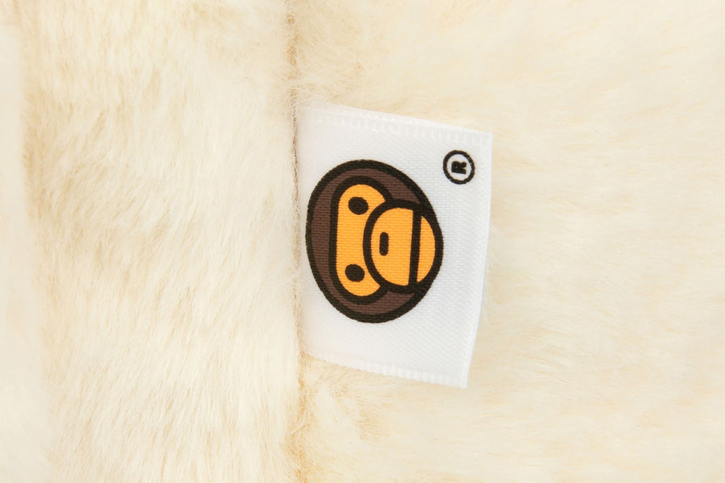 【BAPE】Baby Milo Fur Medium Backpack Ivory ★大人気★ BABY MILO® STORE Baby milo backpack | Bape official website