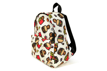 FAST FOOD ALL PRINT PATTERN MINI BACKPACK